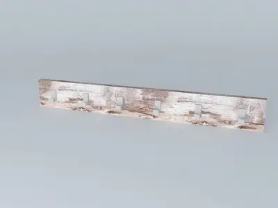 Clothes hanger - raw style Free low-poly 3D model