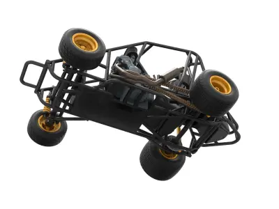 600 Micro sprint car Base Scale 1 to 25 3D print model