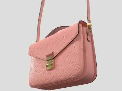 Louis Vuitton Pochette Metis Bag Monogram Rose Poudre Pink Low-poly 3D model