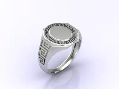 Print Ready STL 3DM  Gents Rings Diamond Men Ring  3D print model