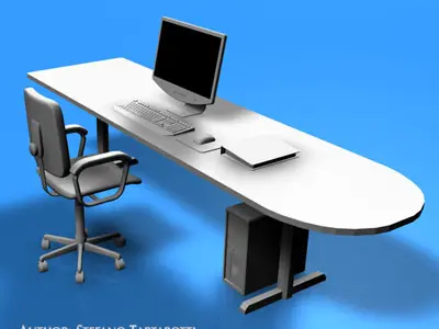 Office desk 3D model