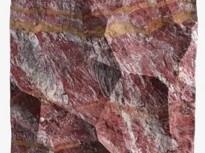 378-RockPanel rock texture 3D model