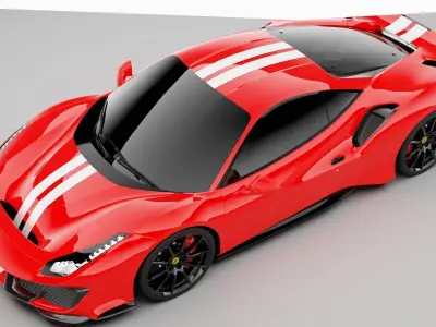 Ferrari 488 Pista 3D model
