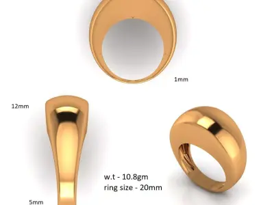 Chunky Ring Free 3D print model