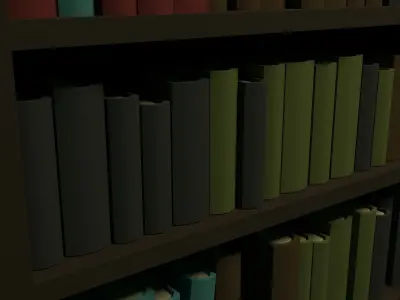 Living room Low-poly 3D model