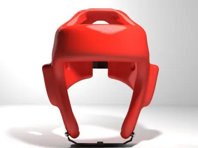 Martial-Art Headguard - Type 3 3D model