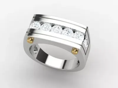 Man ring 3D print model