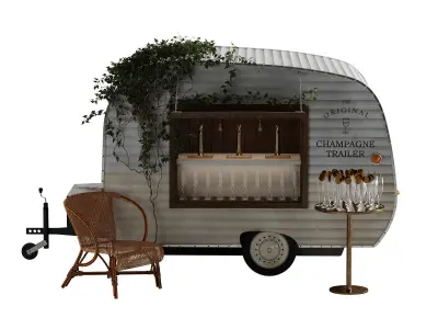 Champagne Trailer 01 3D model