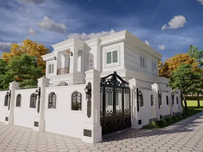 2 Floor Luxury House Design Full Interior 3D model