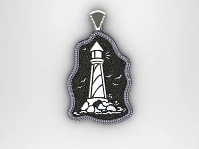 Lighthouse of the Seas Necklace 3D print model