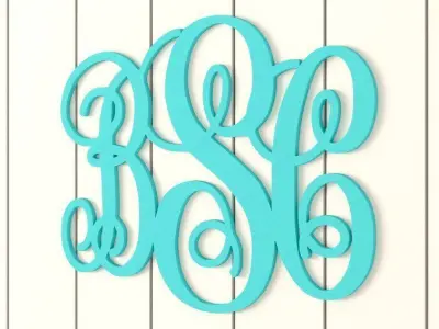 Handmade Text Wall Decor Free 3D model