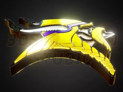 Minnesota Vikings logo - Cinematic - 3D print 3D model