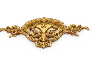 Classic carved decor ornament 347 3D model