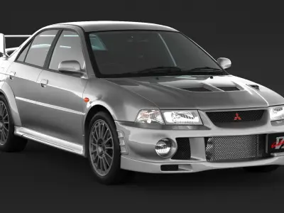 Mitsubishi Lancer Evolution 6 3D model