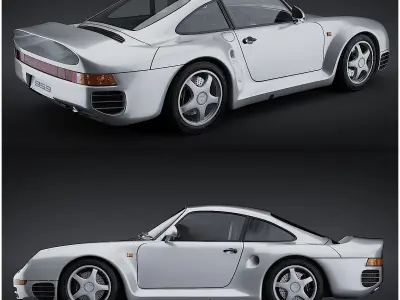 Porsche 959 Corona  3D model