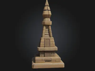 Stone Obelisk Monument  A Towering Symbol of Power and Legacy 3D model