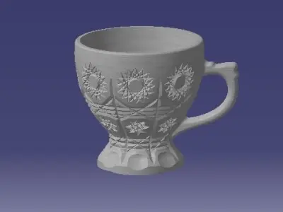 pk cup for print or produce 3D model