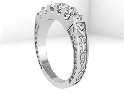 Diamond Engraving Ring 4247 3D print model