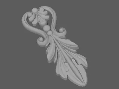 dekor gold ornament 3D model