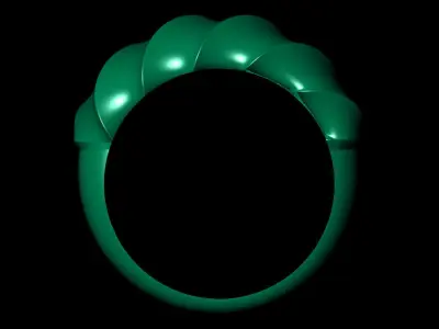 DELARA woman ring 3D print model