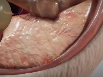 Guinea Pig Internal Anatomy Low-poly 3D model