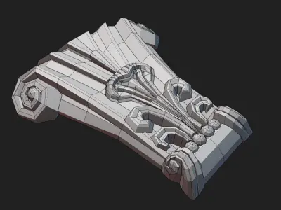 Decor 001 Low-poly 3D model