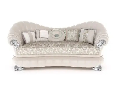 Victorian upholstered sofa by Modenese 3D model