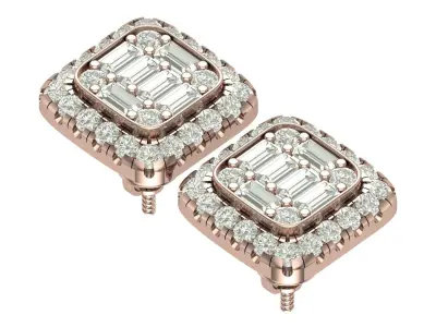 earring 3D print model 37