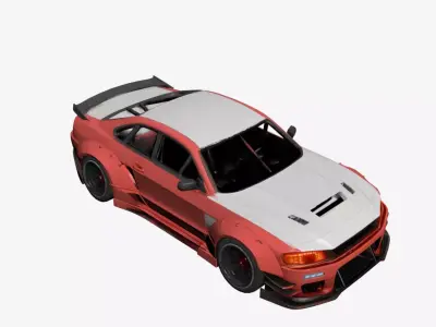 Street Racing Car 3D Model High Performance Urban Sports 03 3D model