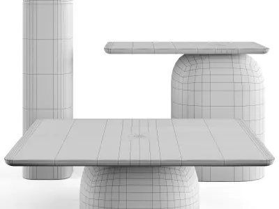 April coffee tables by NIKARI 3D model