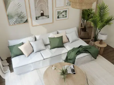 Living Room 5 Blender Scene 3D model