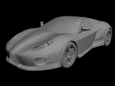 Concept Custom SuperSport Car 3 3D model