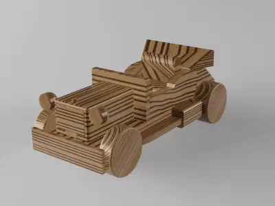 Retro car by ML-Design 3D model