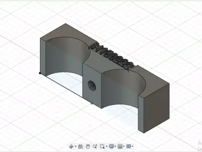 Retainer Hoses Hydrostat Combine John Deere W650 3D model