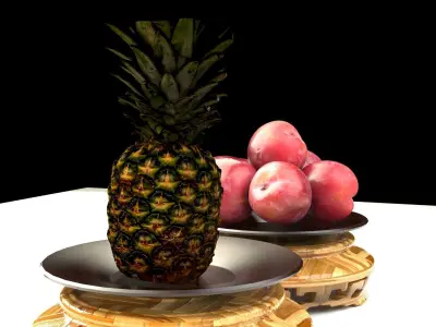 Chinese pineapple 3D model