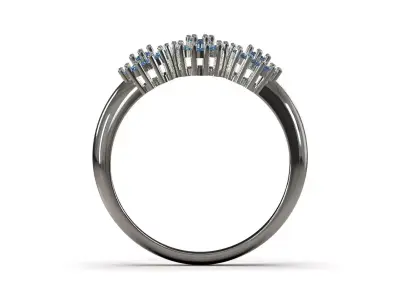 Wedding ready for casting jewelry ring fr0065 3D print model