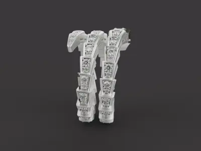 Serpent Ring 61442 3D print model