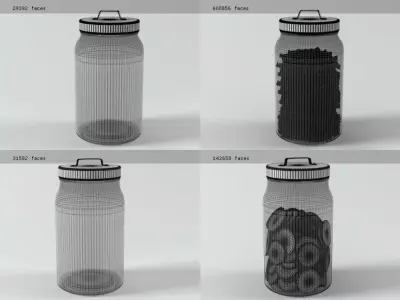 Glass Jar 3D model