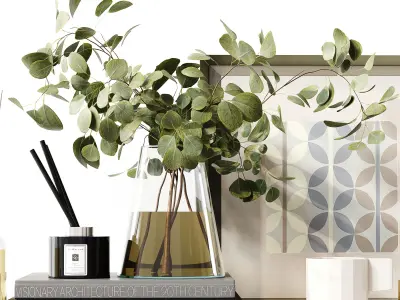 Decorative Set 238 Low-poly 3D model