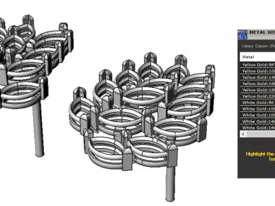 Christmas tree earrings with a luxurious and attractive design 3D print model