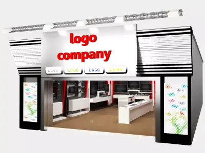 Exterior Design Tent Layout a69 3D model