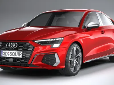 Audi S3 Sedan 2021 3D model