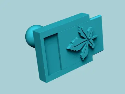 Stamp 66 - Autumn Leaf - Fondant Decoration Maker Toy 3D print model