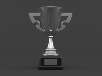 Trophy Cups 3D model 15