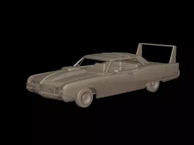 custom buick electra 225 1968 convertable 3d print model 3D print model