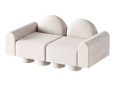 MILLESIME 2P SOFA 3D model