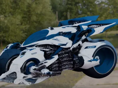 Aquila NeoRider Futuristic Cyber Bike Low-poly 3D model