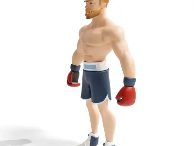 Boxer 3D model buy