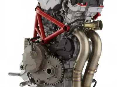 Ducati V4 Desmosedici Stradale Engine- Panigale V4 - MotoGP  3D model