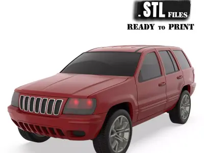 Grand Cherokee Classic SUV 3D Printable Model for FDM SLA 3D print model